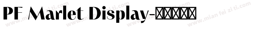 PF Marlet Display字体转换